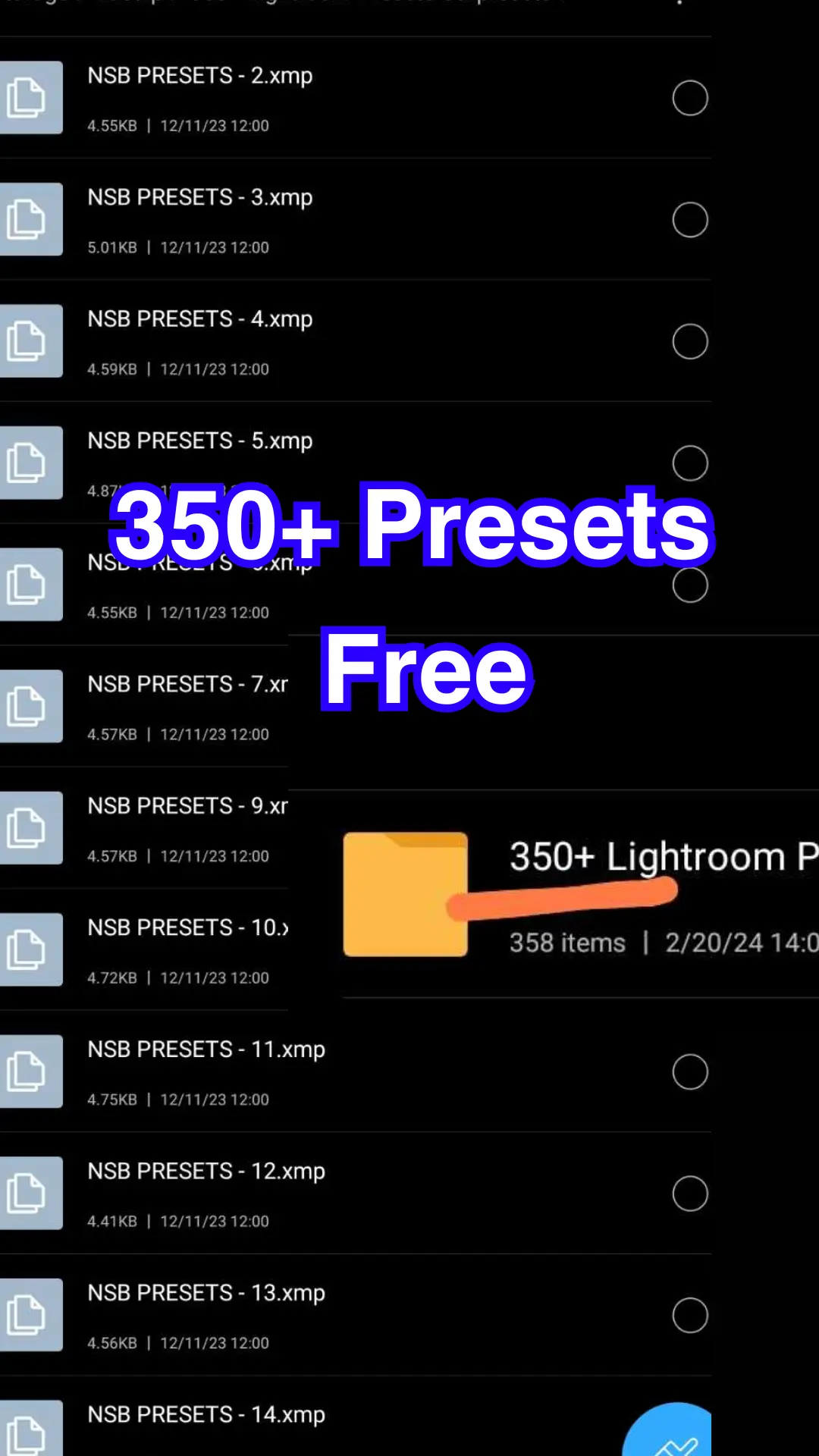 350  presets free